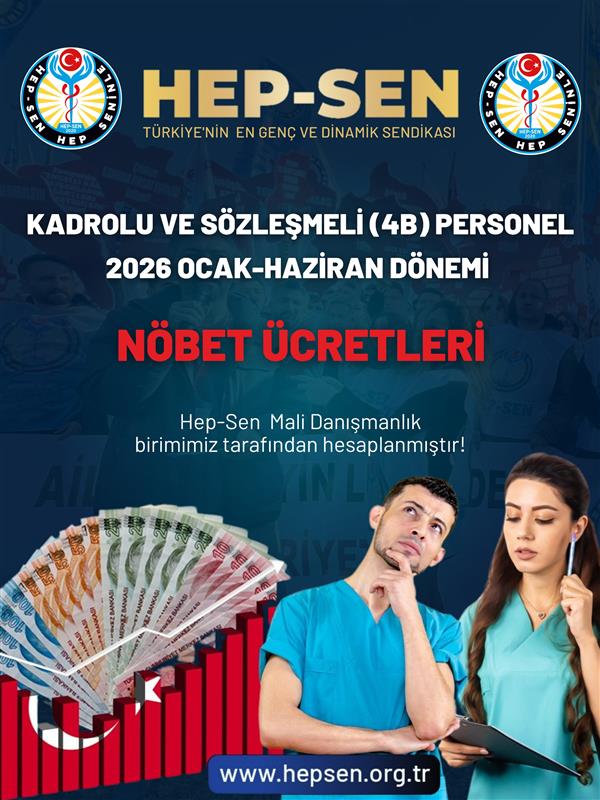 2026 Ocak Haziran Sağlık Çalışanları Nöbet Fazla Mesai Ücretleri